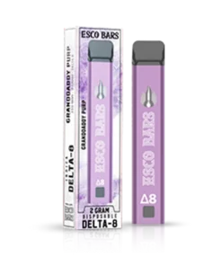 Esco Bars 2 Gram Delta-8 Disposable - Granddaddy Purple